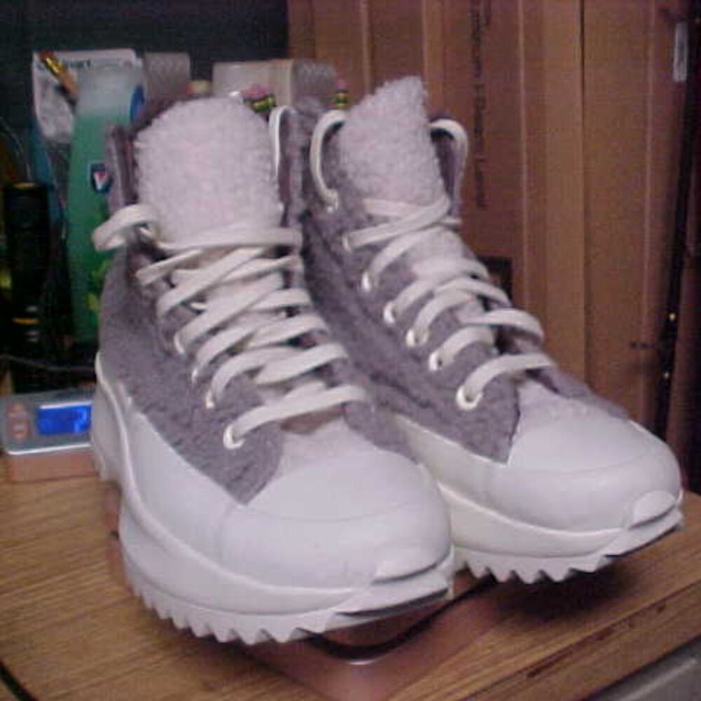 converse fuzzy chuck taylor hi top shoes mens 6.5 womens 8